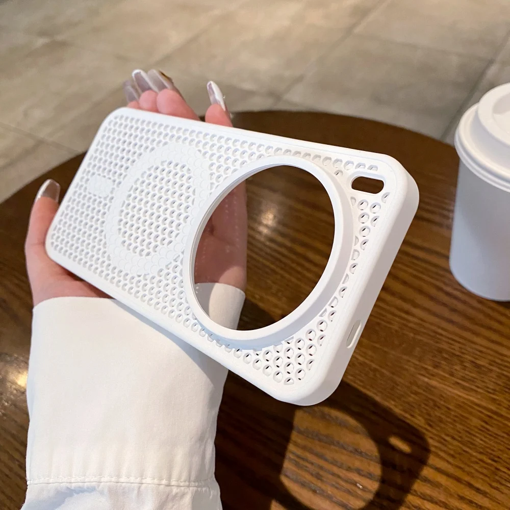 Hollow Out Cooling Heat Dissipation Breathable Mesh Shockproof Phone Case