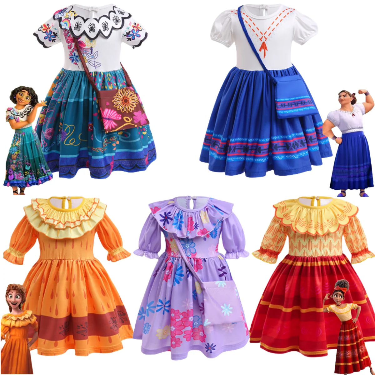 

Детский костюм для косплея из аниме-фильмов, миракель Бруно Пепа Луиза Долорес, юбка принцессы, кавайный костюм на день рождения для девочек