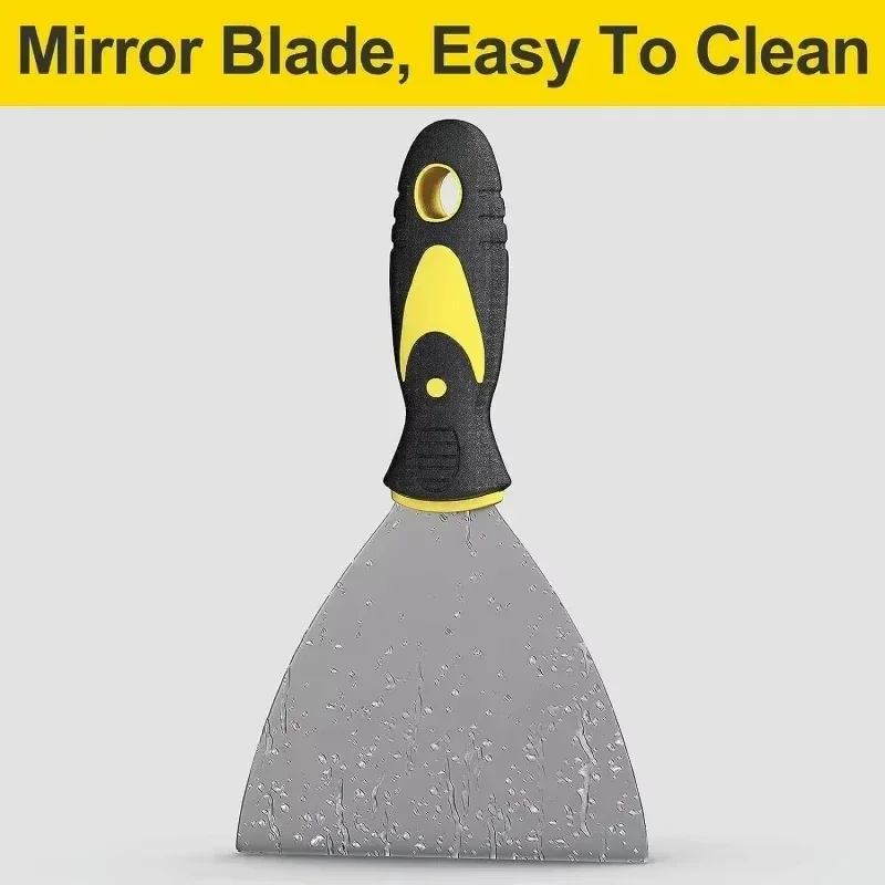 putty knife scraper 2/3/4/5 Inch Carbon Steel Putty Knife Scraper Multi-Size Spatula Paint and Wall Repair Tool Household and Indus