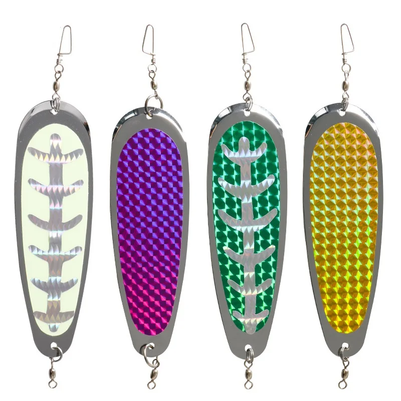 31g Diving Board Trolling Flasher Salmon Fishing 14cm Metal Flash Boards Dodger Lure Long