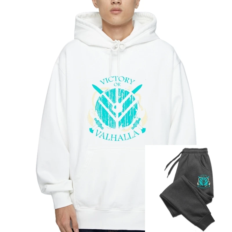 

Vikings Good Girls Go to Heaven The Best men Go to Valhalla Pullovers Purified Cotton Warm T-Hoodiess Male Pullover