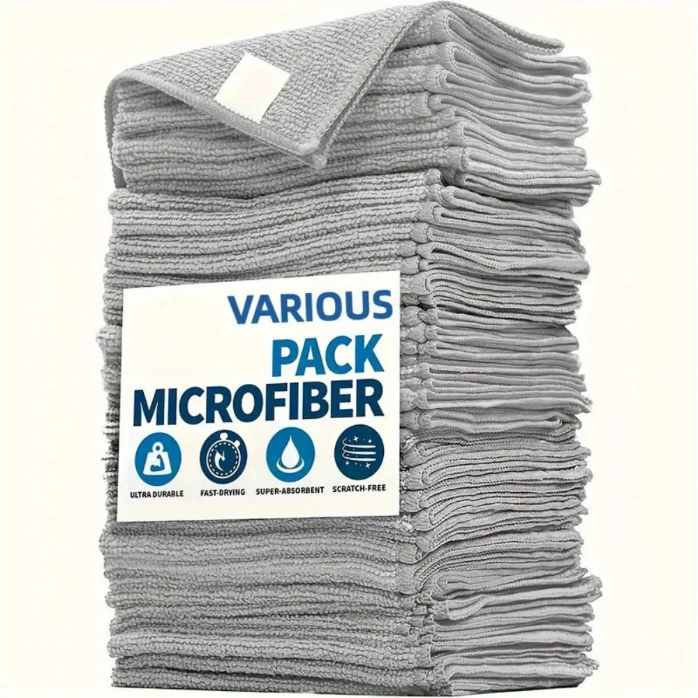 Microfiber Cleaning Cloth Set - Ultra Durable & Absorbent
