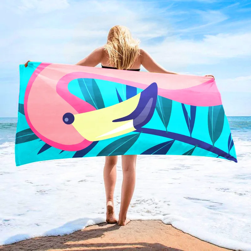 

140x70cm Microfiber Quick Drying Beach Towels Printed Summer Bath Towel Super Absorbent Pool Towel Spa Bathrobes Wash Clothing