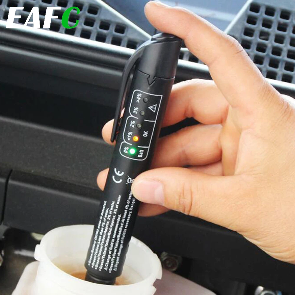 Brake Fluid Tester Universal Brake Fluid Tester Accurate Oil Quality Check Pen Car Brake Liquid Digital Tester Vehicle Auto Automotive Testing Tool