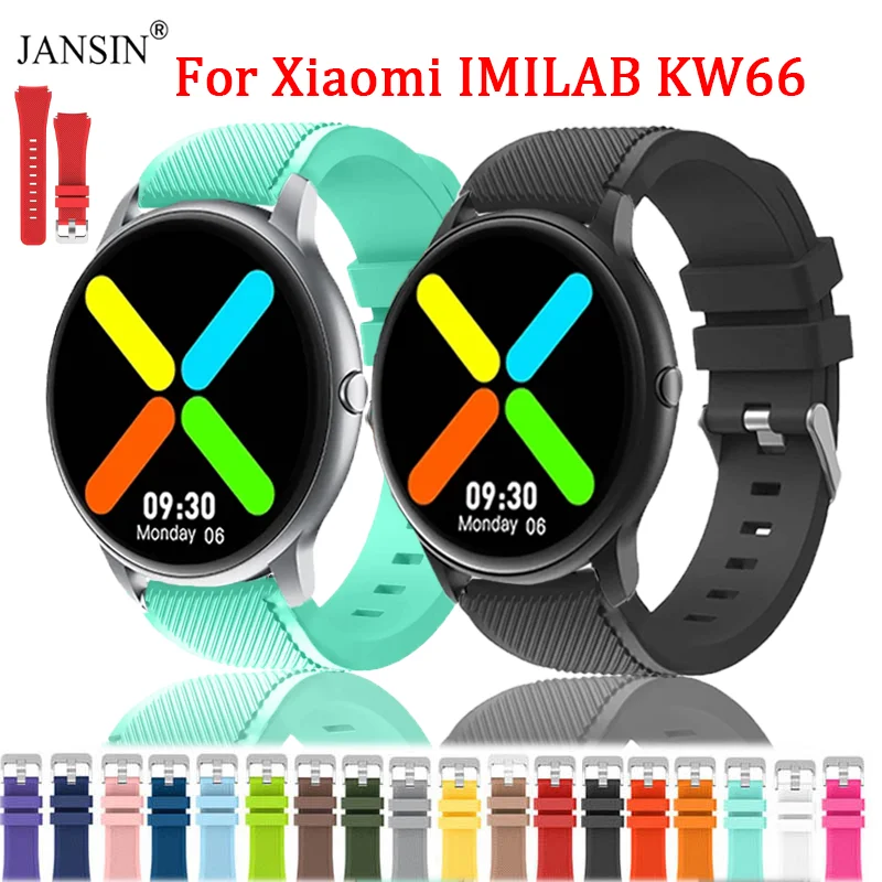 Silicone Strap Kw66 Strap Size Xiaomi Imilab Kw66 Straps Xiaomi