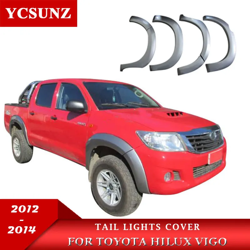 Fender Flare ABS Wheel Arch Fender Flares For Toyota Hilux Vigo 2012 2013 2014 Double Cabin car