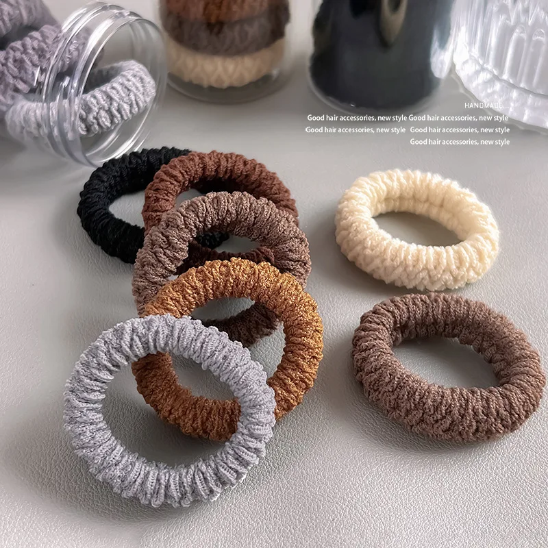 Enhanced Hair Ties Set - Durable, Wide & Thick Elastic for Stylish Ponytails and Buns
