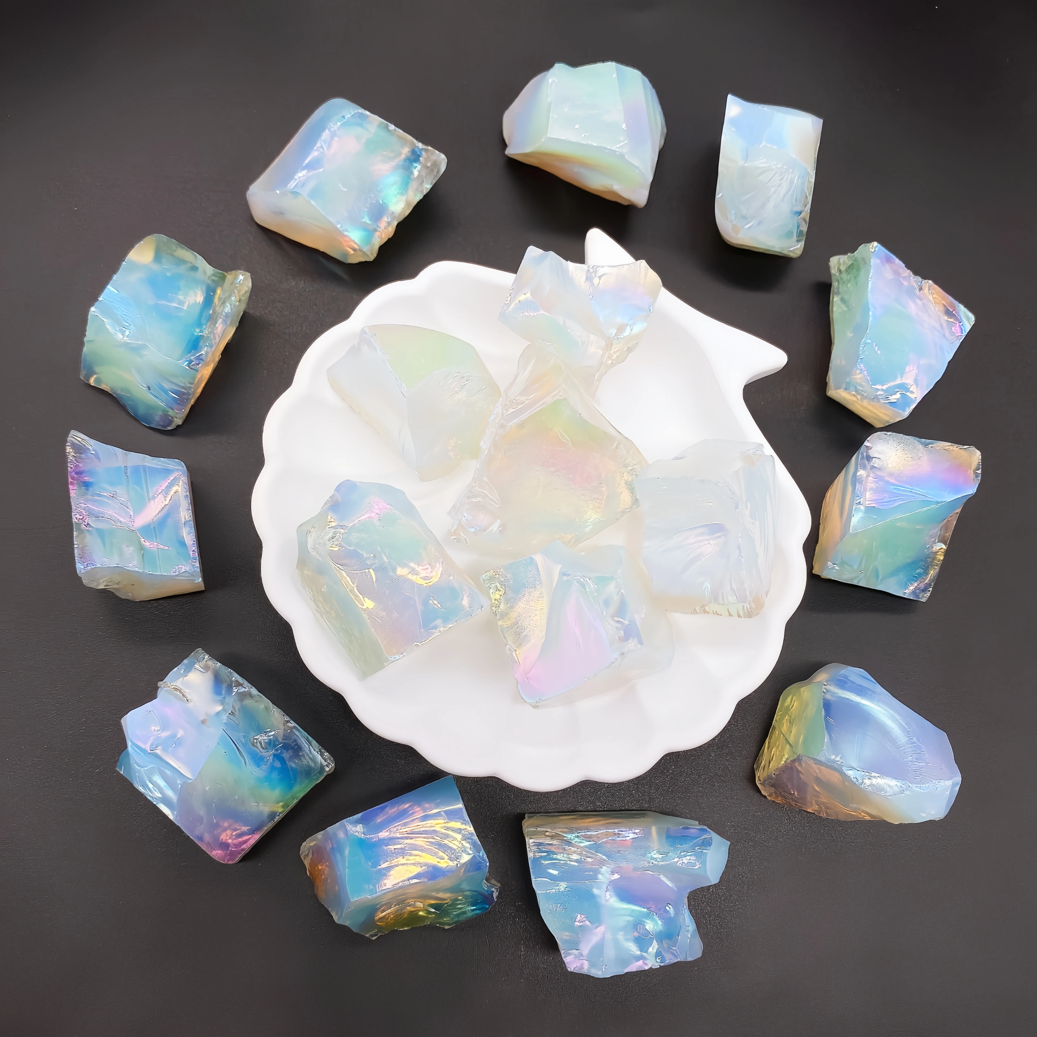 1PC Aura Opalite Crystal Electroplated Glitter Raw Stone Mineral Specimen Home Decoration Reiki Healing Gift 8 S24bc674793c84092b631ad1104d8fa07O