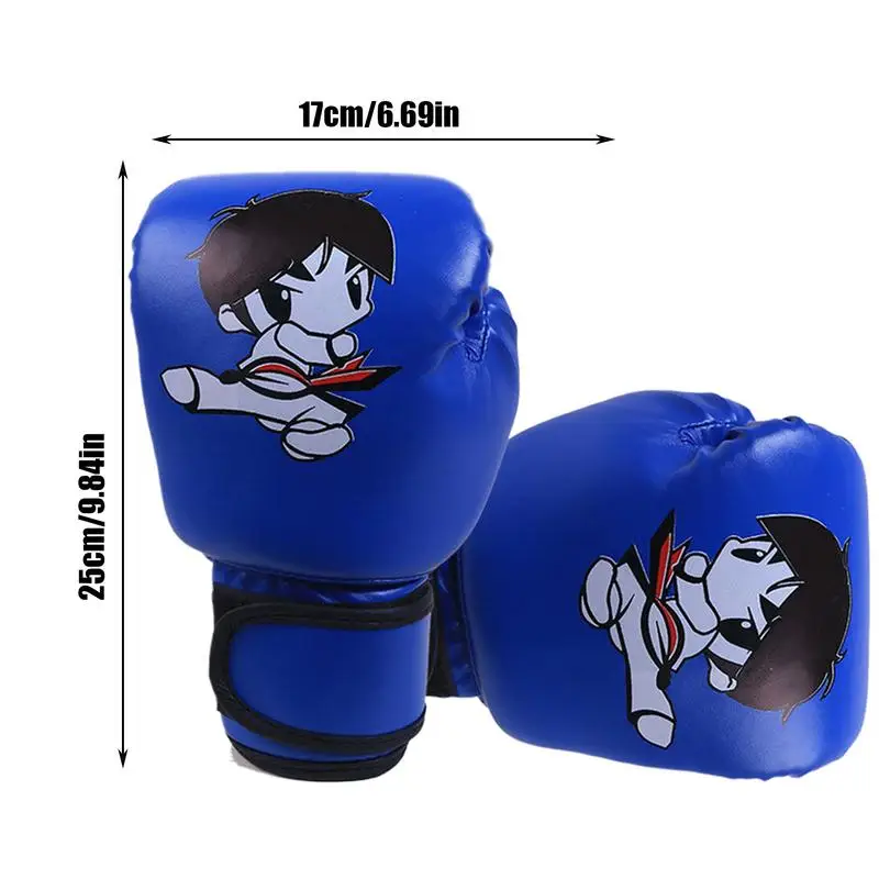 Kids Punching Gloves Cute PU Leather Sparring Gloves Sparring Gear For Kids Home Gym Training Device For Muay Thai MMA
