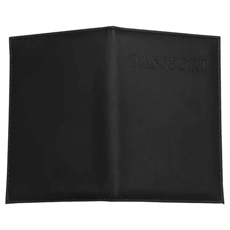 Simple Fashion Passport Cover Thin Slim Travel Passport Holder Wallet Gift PU Leather ID Card Case Unisex