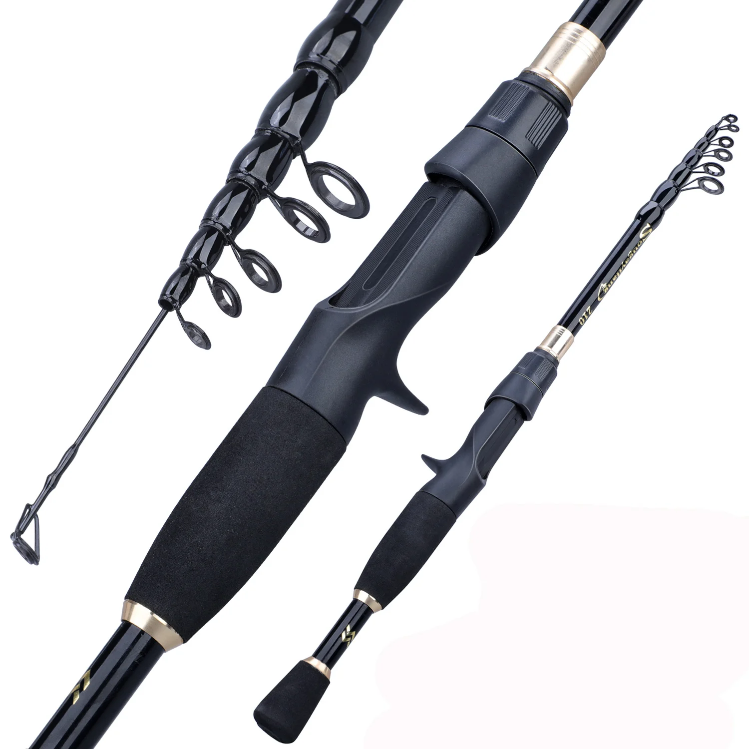 Carbon Fiber Fishing Rod Tackle - 2.1m 2.4m Telescopic Fishing Rod  Ultralight - Aliexpress