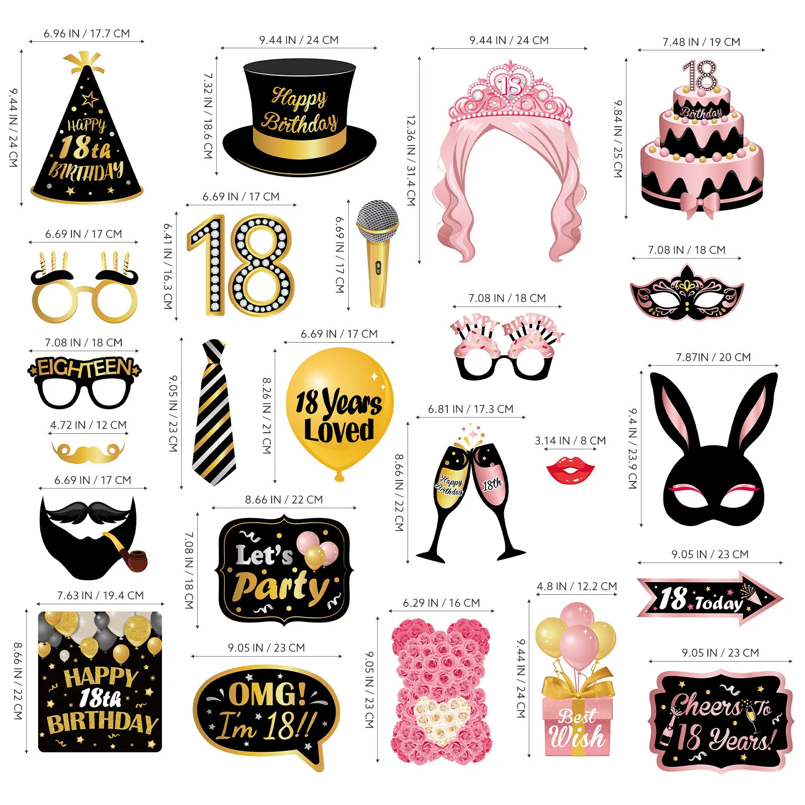 생일 사진 소품 셀카 소품 행사 기념 파티 포토부스 용품