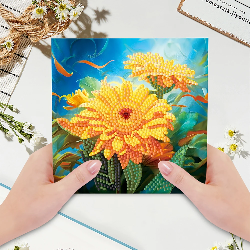 DIY Diamond Greeting Cards with 5D Drill and Shaped Designs