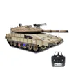 Henglong 3958 Israel Mecawa  MK4 Main Battle Tank Remote Control Electric Military Tank Model 1/16 Metal Track Boy Rc Toy Car 3