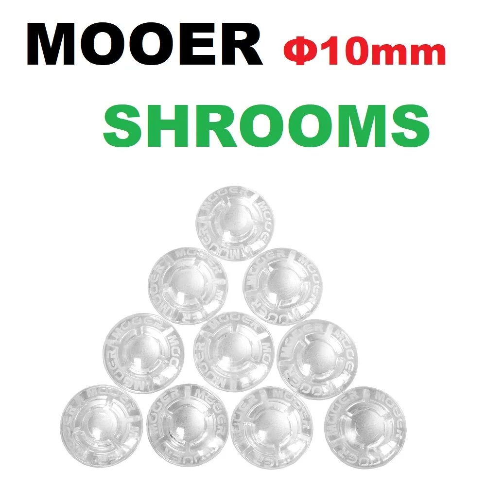 Description Picture 2 of item10pcs Mooer SHROOMS Footswitch Toppers Candy Plastic Bumpers Electric Guitar Effects Pedal Protector