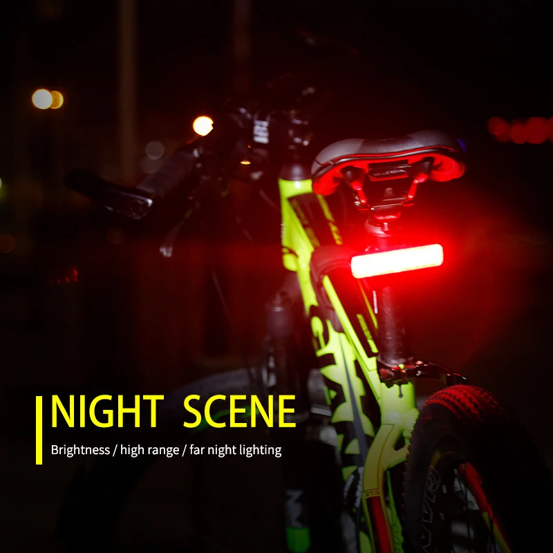 

Tail Light LED USB Rechargeable 14 Lighting Modes IPX6 Waterproof Bike Rear Light Cycling Taillight For MTB Road Bike