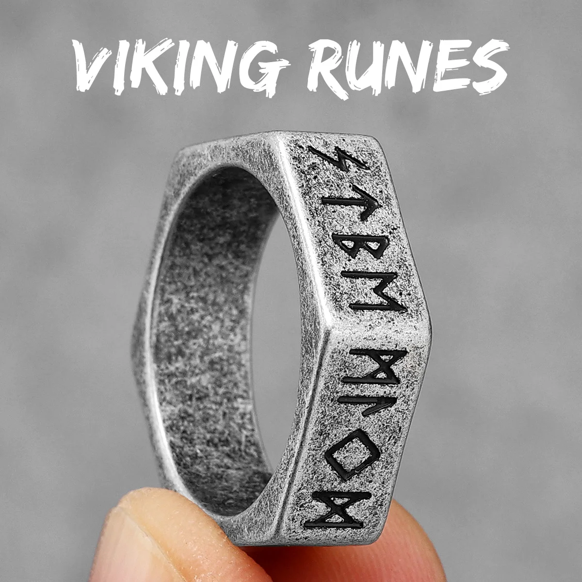 Vintage Nordic Celtic Knot Stainless Steel Rings - Viking Inspired Jewelry Gift