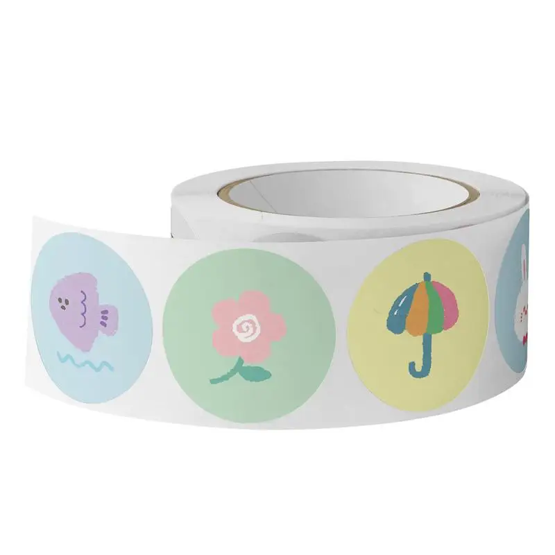 

Sticker Roll For Scrapbooking 500PCS/ROLL Cartoon Animal Stickers For Boys Scrapbooking Supplies Stickers For Journal Planner