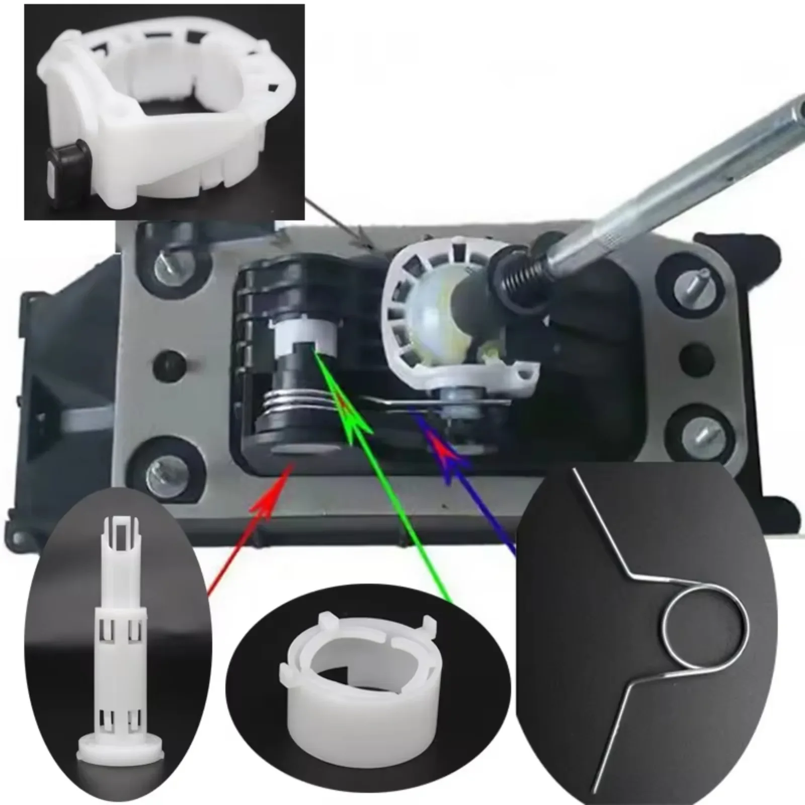 For Seat Mii KF1, KE1 Upgrade Gear Box Shift Lever Selector Socket Bush Spring Bearing Shell 6Q0711699 2011 2012 2013 -