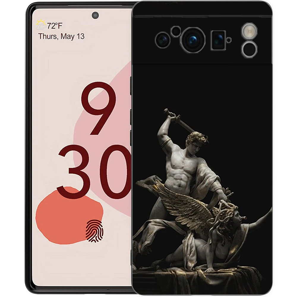 Ancient Greek Sculpture Shockproof Black TPU Phone Case