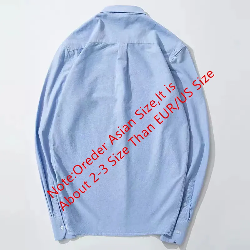 Men's Long Sleeve Oxford Cotton Shirt - Embroidered Horse Design, Solid Yellow, Plus Size S-6XL