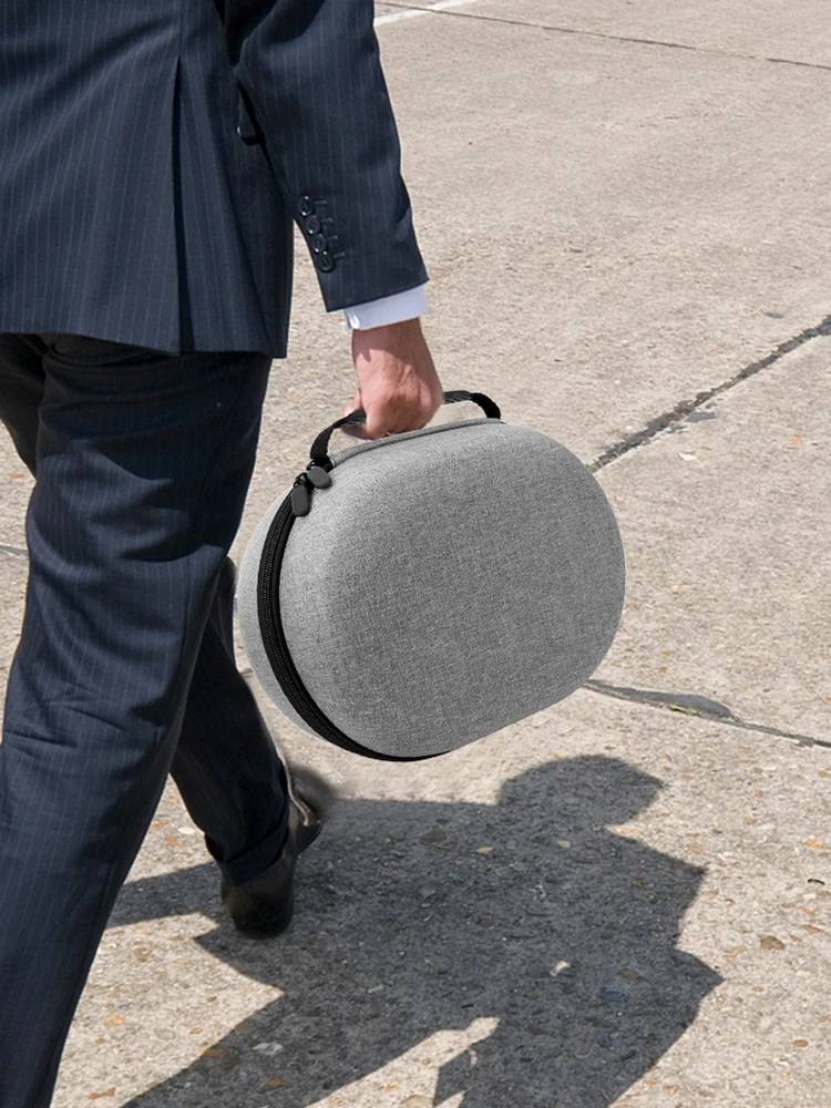 Portable Storage Bag Shockproof Travel Storage Bag Anti-Scratch Organizer Bag Partition with Mesh Bag for Meta Quest 3 Headset