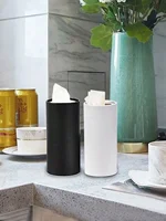 1pc Car Tissues Box Holder，Creative Design Travel Tissue Tubes Box Container，for Car Tissues Cylinder，Bathroom, Kitchen 2