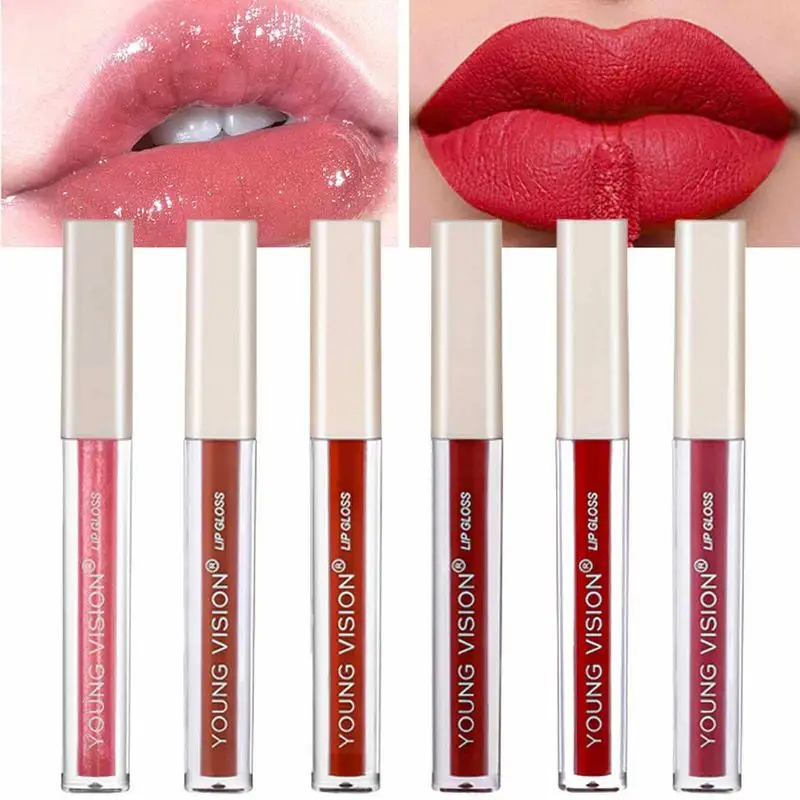 

Набор матовых жидких помад для губ, 6 цветов, глазурь для губ, водостойкая бархатная матовая косметика, Профессиональные губы
