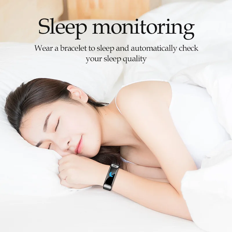 B6 Smart Sports Bracelet Bluetooth Headset Color Screen Sports Monitoring Multi-function Call 2in1 Detachable Smart Watch