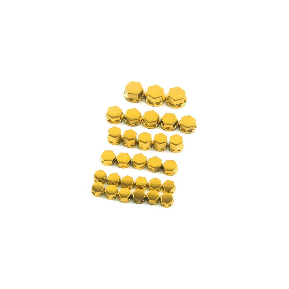 

30Pcs Universal Motorcycle Screw Nut Bolt Cap Covers Accessories Red/Yellow/Purple Chrome Plating Plastic For Kawasaki For Honda