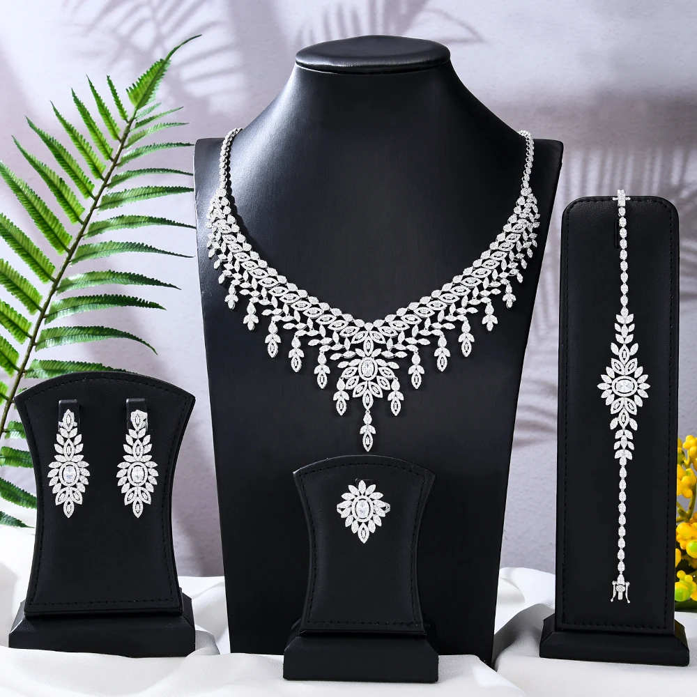 

GODKI Famous Brand Turquoise Luxury African Jewelry Sets For Women Wedding Party Zircon Crystal Dubai Bridal Jewelry Set Gift