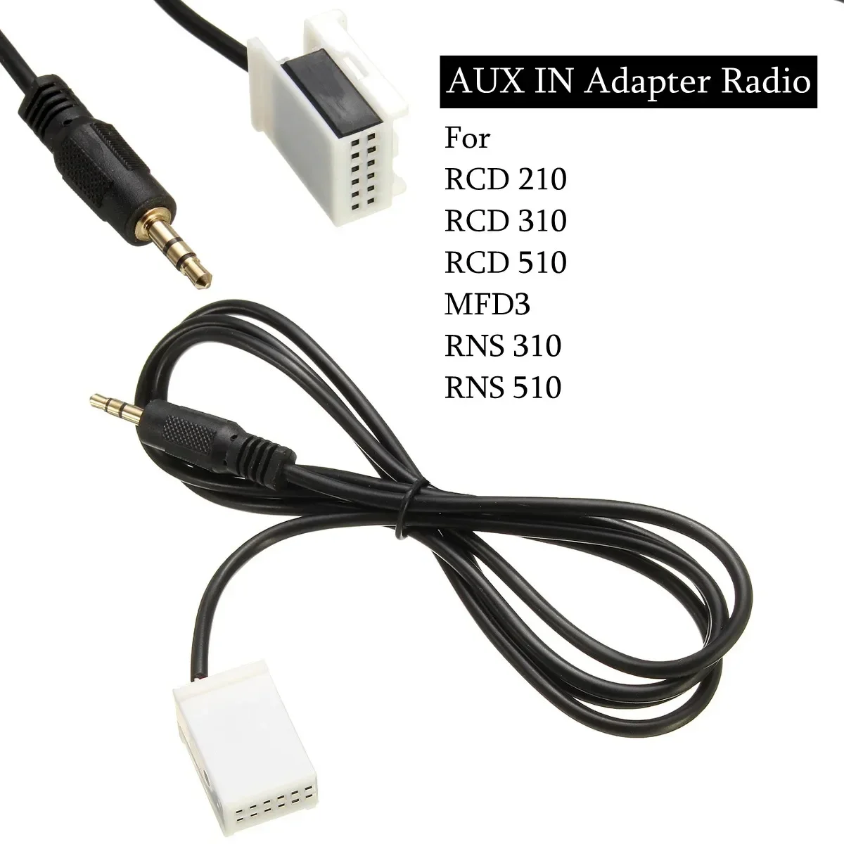 Auto Usb 3.5Mm Aux In Adattatore Radio Lettore Mp3 Cavo Per Kabel Per Vw/Rcd210 310 510 Mfd3 Rns 310 Rns 510 Series