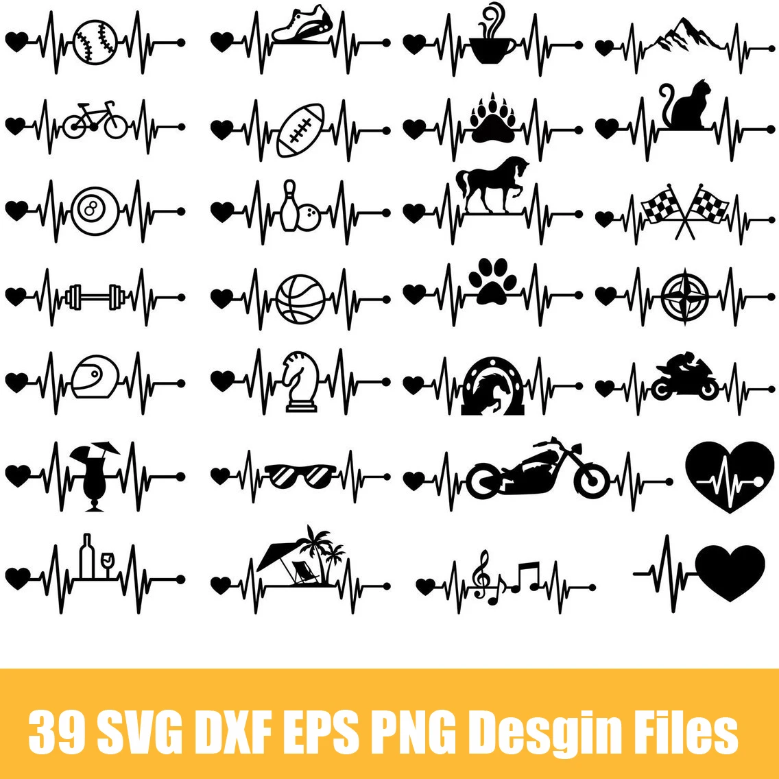 wood pellet making machine Heartbeat SVG DXF EPS PNG Vector Digital File T-shirt Design Download for Silhouette,Laser Cut , Printing harbor freight woodworking bench