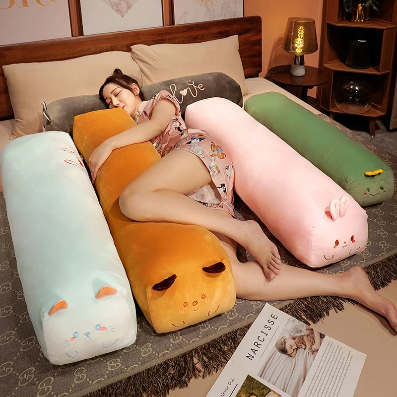 100-160cm Long pillow Cartoon Cushion Long Plush Cushion Back Cushion Sofa  Bed Cushion Sleeping Boyfriend pillow Home Textile