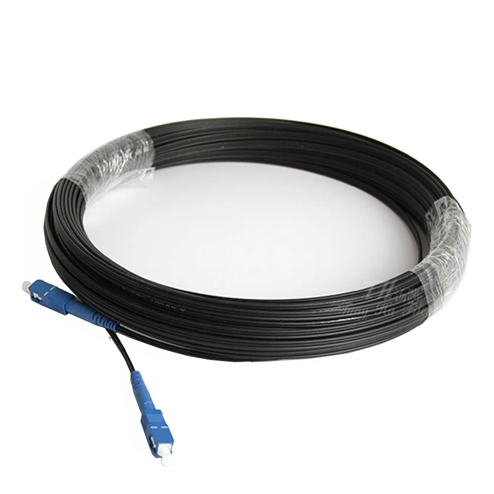 Fiber Optic Drop Cable SC-UPC to SC UPC Single Mode Simplex indoor Patch Cord Optical Cable FTTH 10m 20m 30m 50m 100m