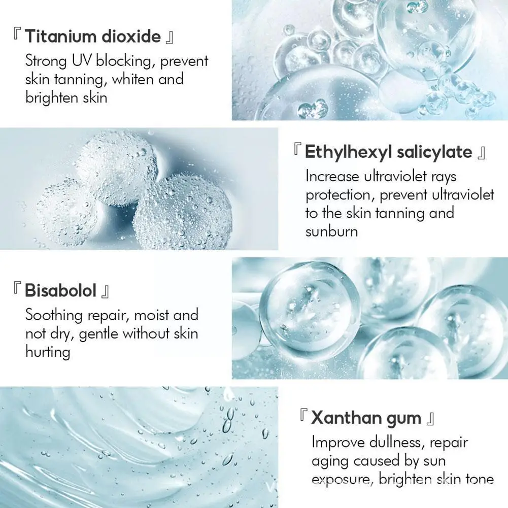 50g Sunscreen Cream Spf50+ Anti-aging Uv Whitening Skin Care Repair Body Brighten Skin Protector Sunscreen Moisturizing B9k6