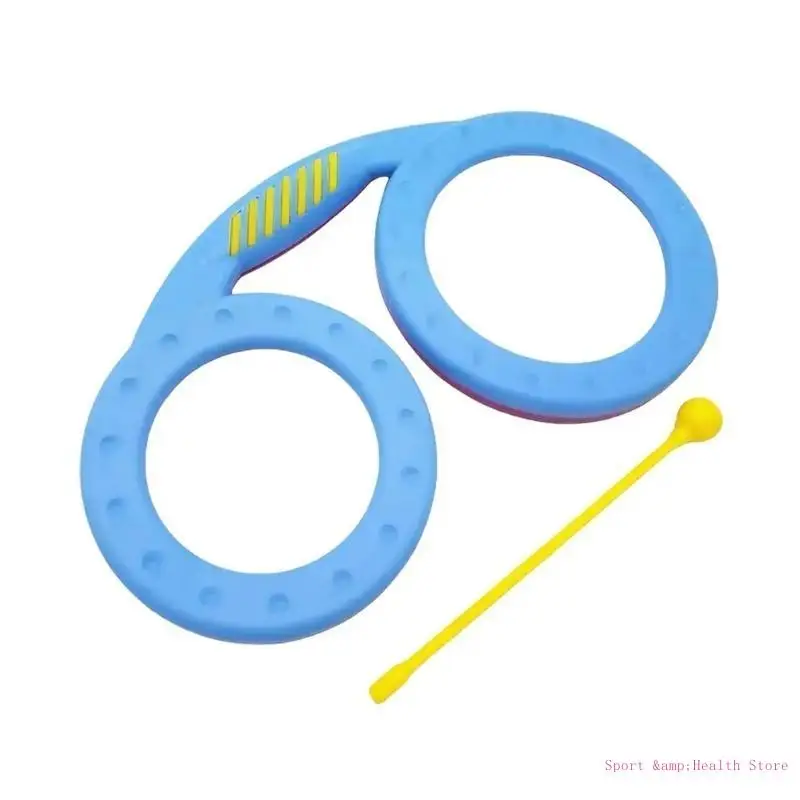 Portable Clapping Drum 2 Color Double Sided Drum Kids Musical Educational Toy
