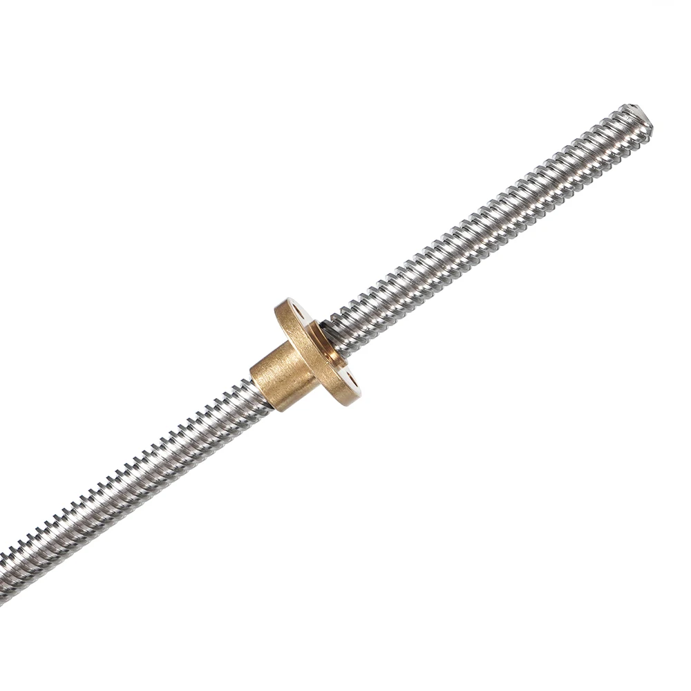 

1SET KP3s 280mm T8 Lead Screw Copper Nut Lead 8mm Leadscrew Pitch 2mm 3D Printers Parts