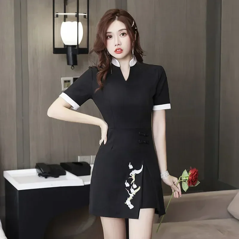 

Salon Summer Sleeve Beauty Clothing Uniform Women's Spa Short Massage Waitress Esthetic Beautician Dress Workwear Hotel