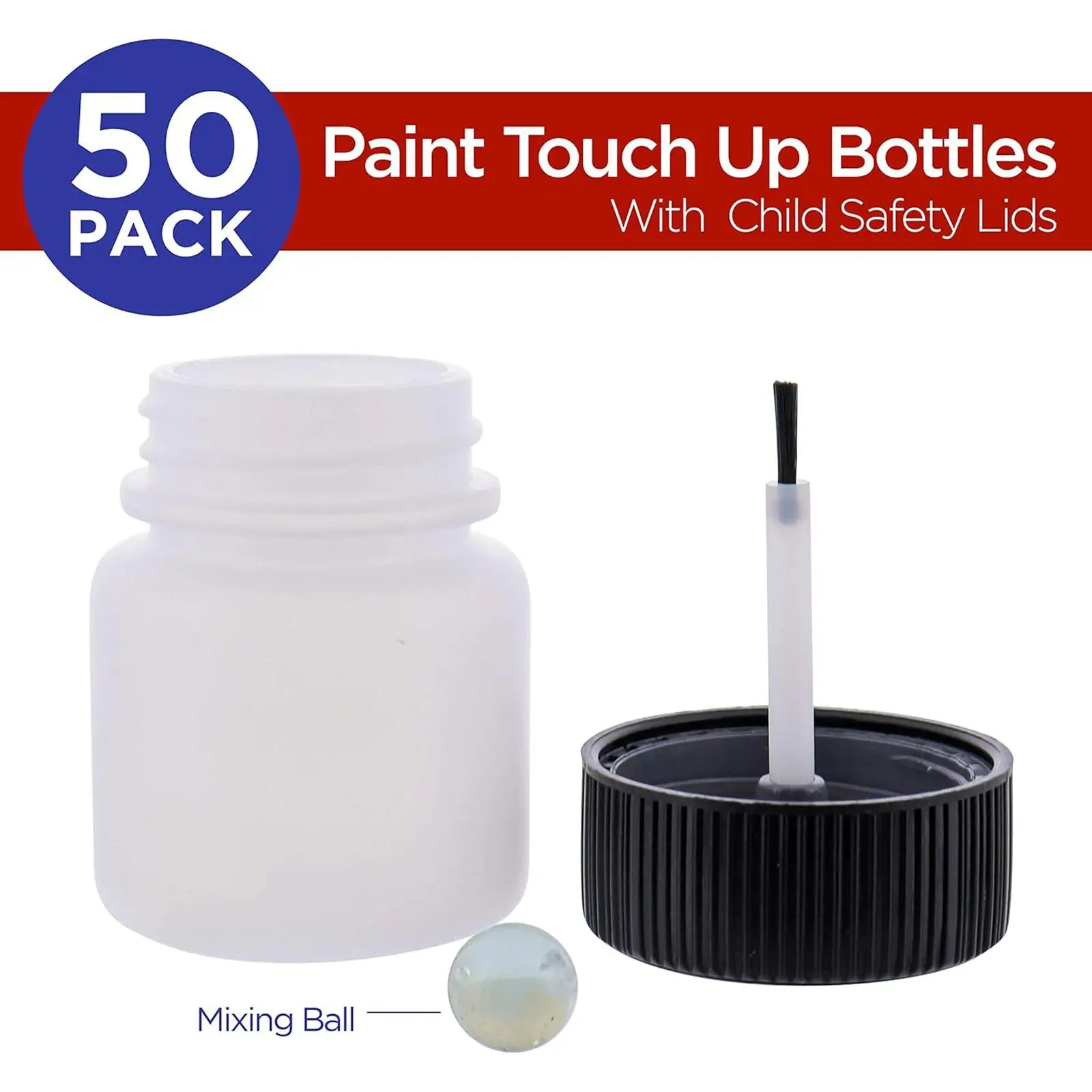 10x Leftover Paint Container 1 Ounce Fluid Capacity Car Scratches Repair Small