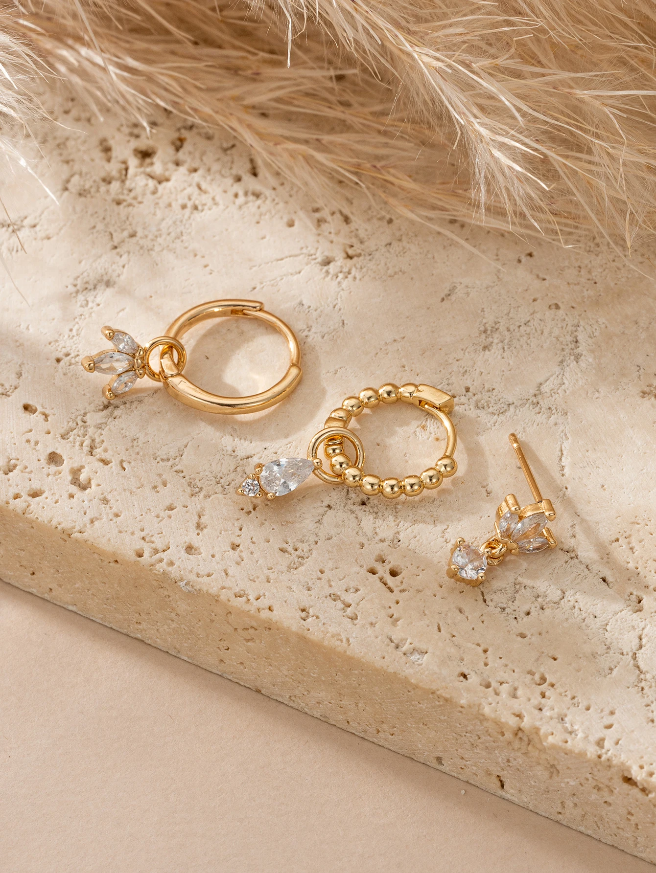 Retro Fashion Cube Earrings Womens Party Date Wedding Jewelry