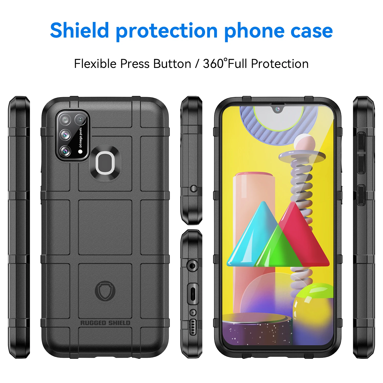 Premium Armor Shield Silicone Case - Anti-Knock Matte Finish