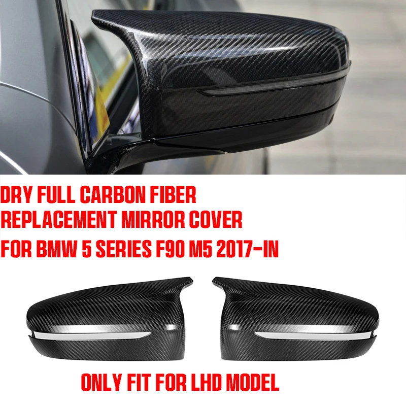 DryFullCarbonFiberCarSideMirrorCoverReplacementRearViewMirror
