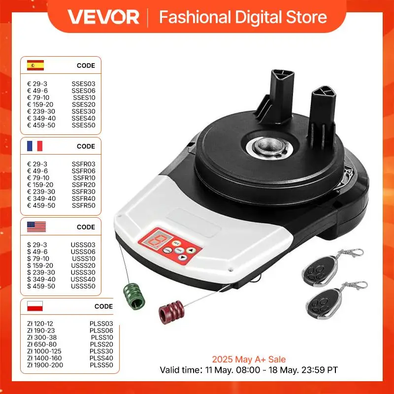 VEVOR Electric Roller Door Opener with Remote Control