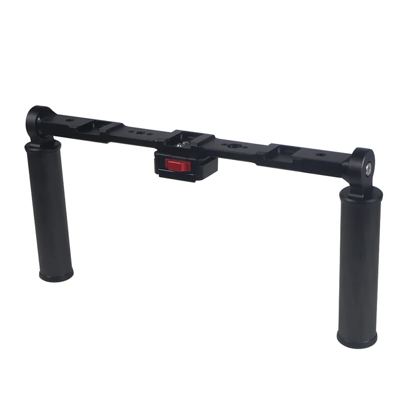 Stabilisateur Cardan Double Poignée avec Support V-Lock/Phone Holder/Light Bracket