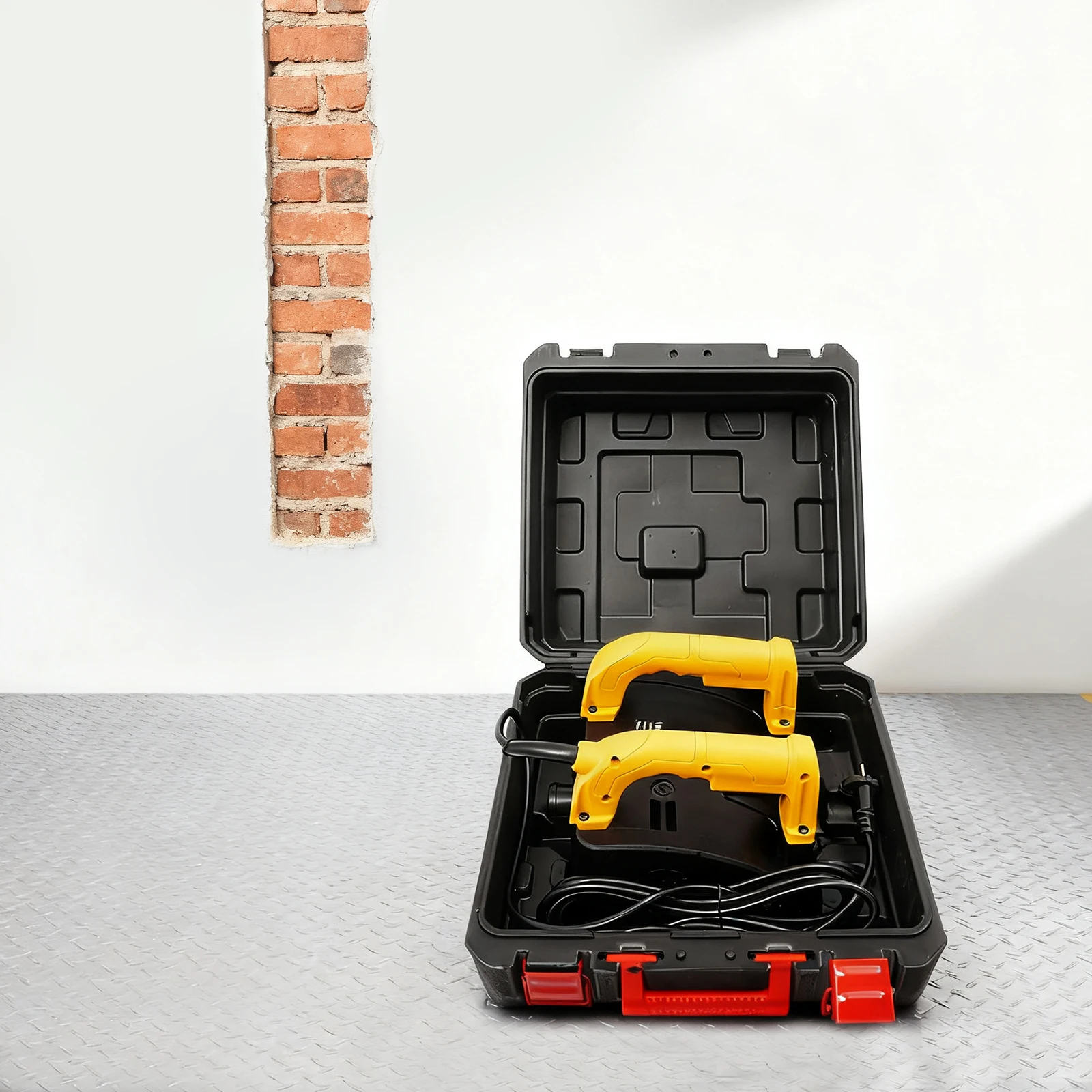 1200W Elektrischer Wandhobel mit Einstellbarer Tiefe, Doppelgriff und Hochleistungs-Staubabsaugsystem, Ideal für Bauarbeiten – Detail 3