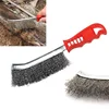 1pcs Stainless Steel Wire Brush 235mmX0.3mmX32mm Rust Removal Gap Cleaning Wire Brush For Welding Seam Plastic Hand Tools 1