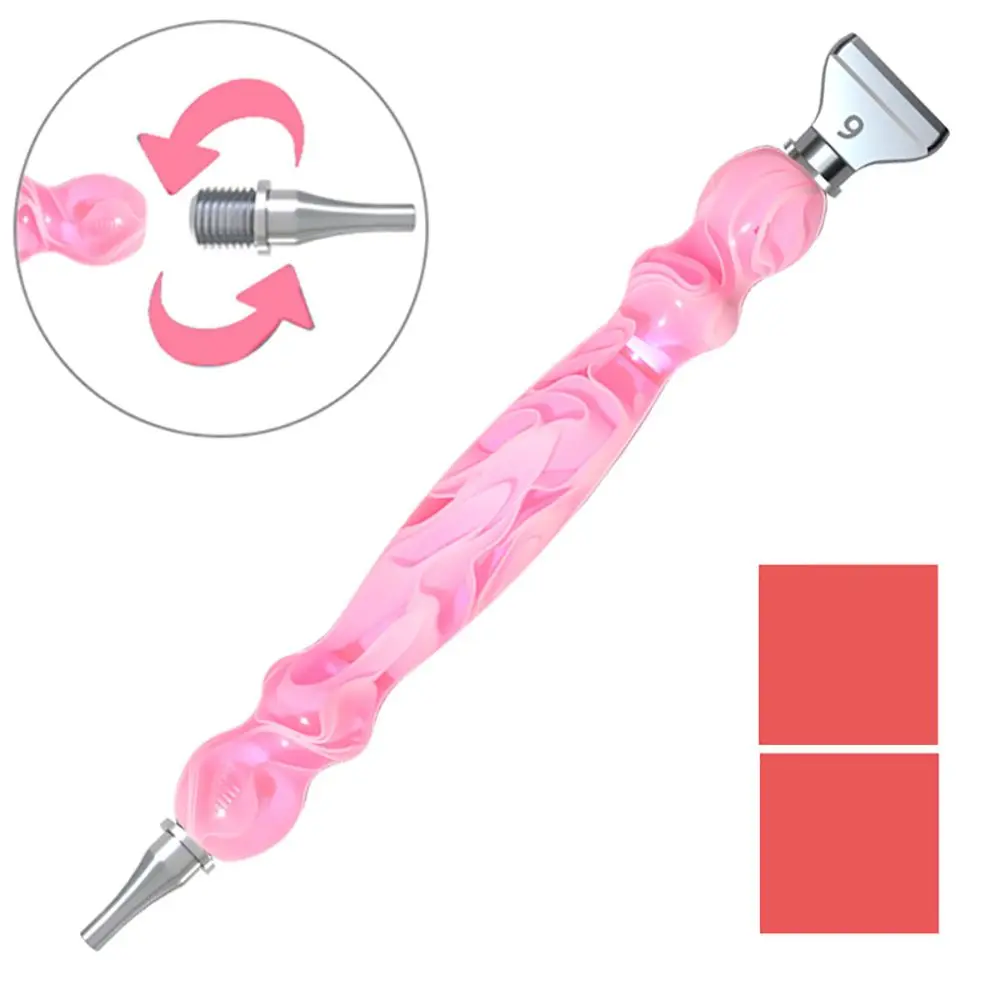 Upgrade Resin Diamond Painting Pen Alloy Replacement Pen Heads Point Drill Pens Glue Clay Embroidery DIY Craft Nail Art 