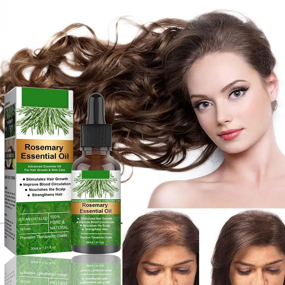 Essential Oil Scalp & Hair Strengthening Rosemary Oil for Hair Growth Repair Damaged Care 30ml Anti Loss