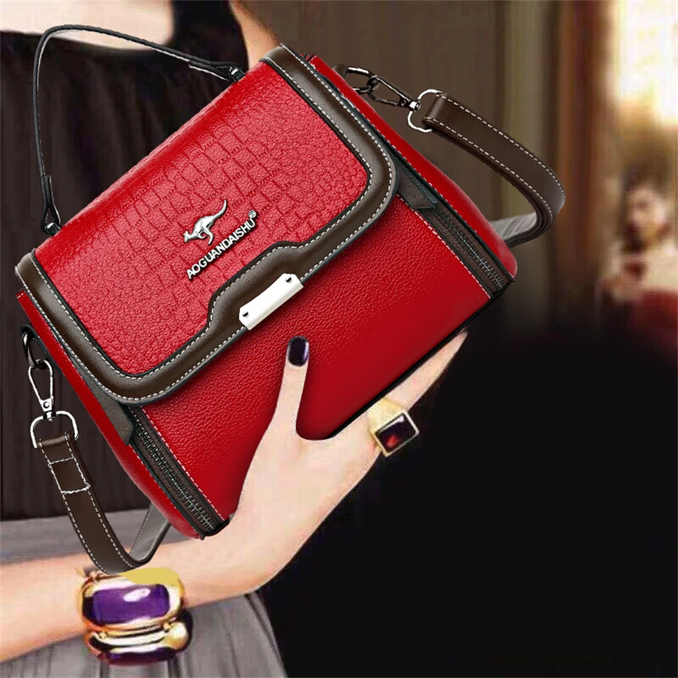 

Women Fashion Handbag Purses Luxury Designer Shoulder Crossbody Bags for Female 2022 Trend Branded Crocodile Pattern Top-handle